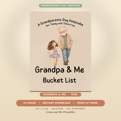 Grandpa &amp; Me Bucket List
