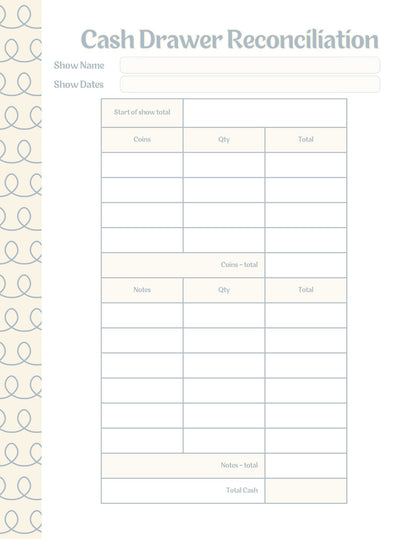 Vendor Show Planner and Tracker Binder