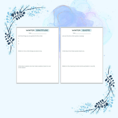 Two blank sheets with &