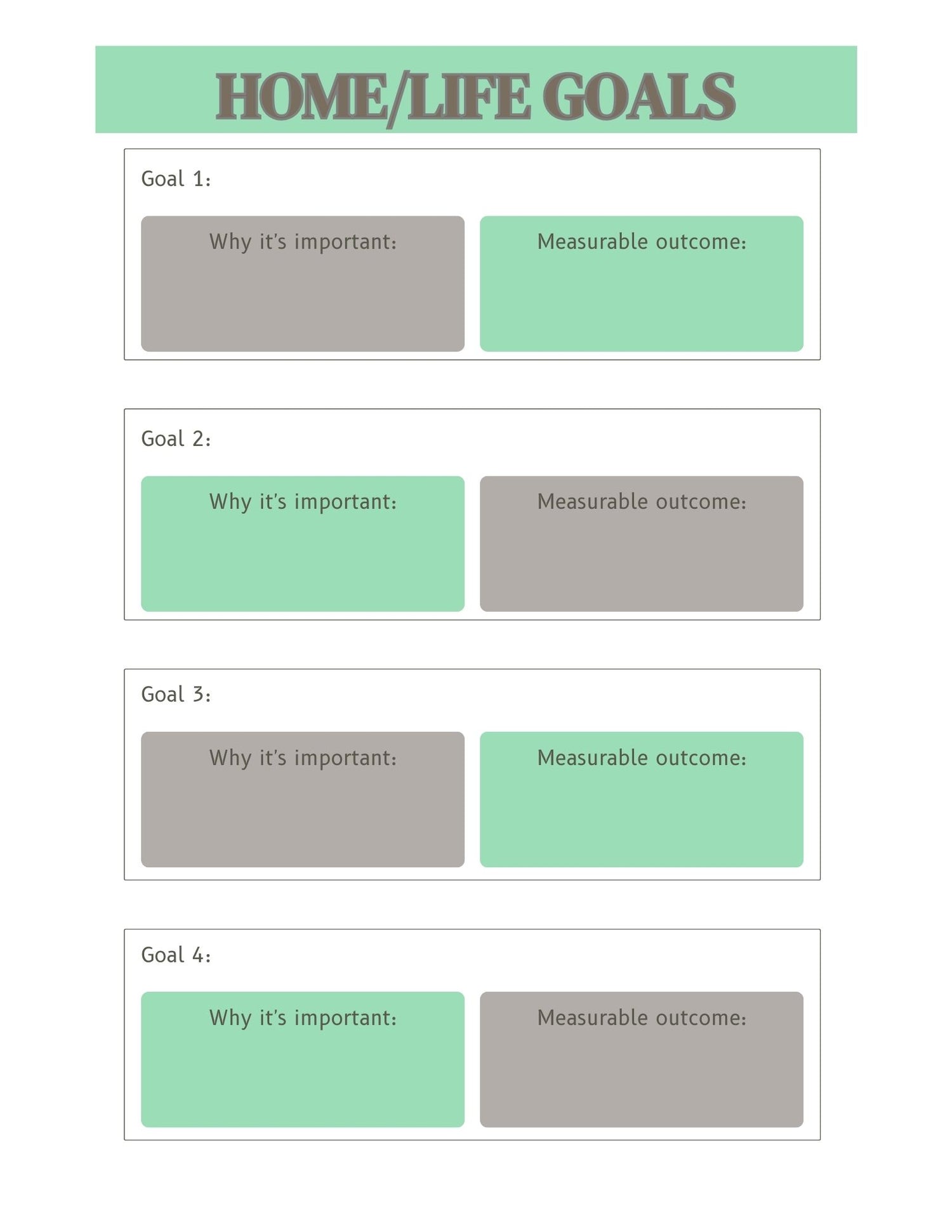 Work Home LIfe Planner