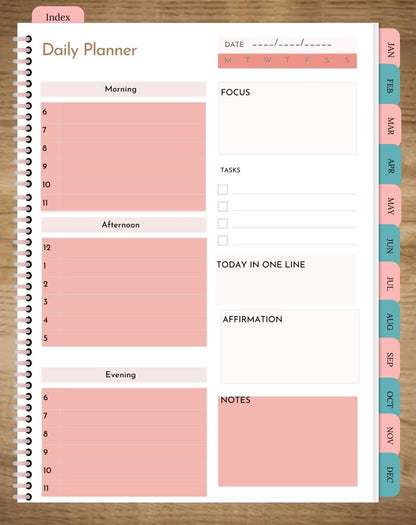 daily page of planner