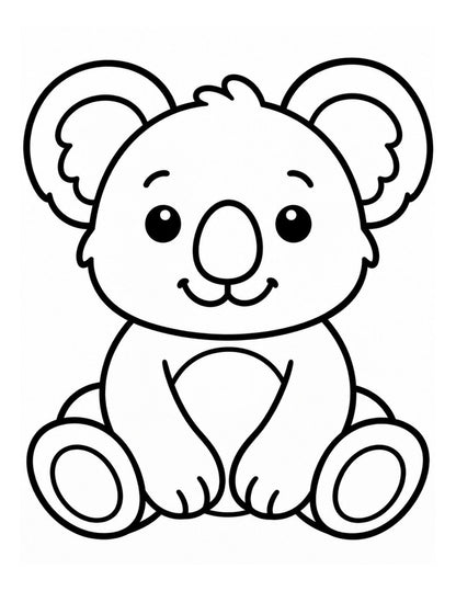 My First Coloring Book for Toddlers – 11 Simple Printable Coloring Pages