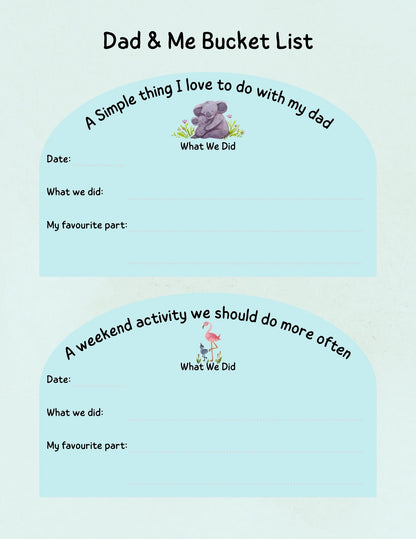 Dad &amp; Me Bucket List