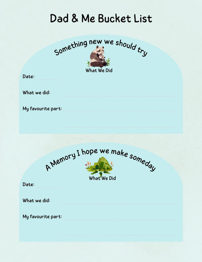 Dad &amp; Me Bucket List