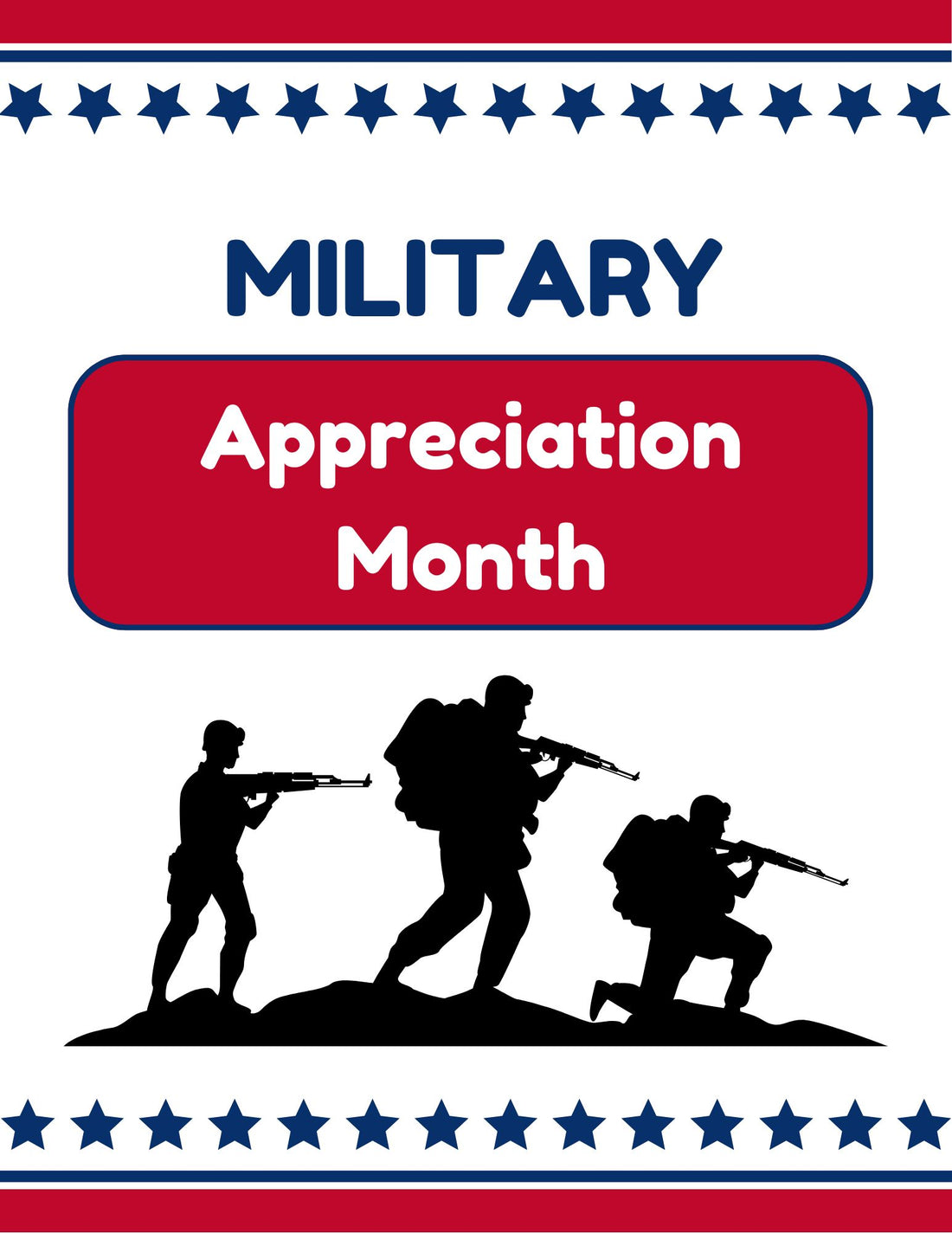 military cover page for appreciation