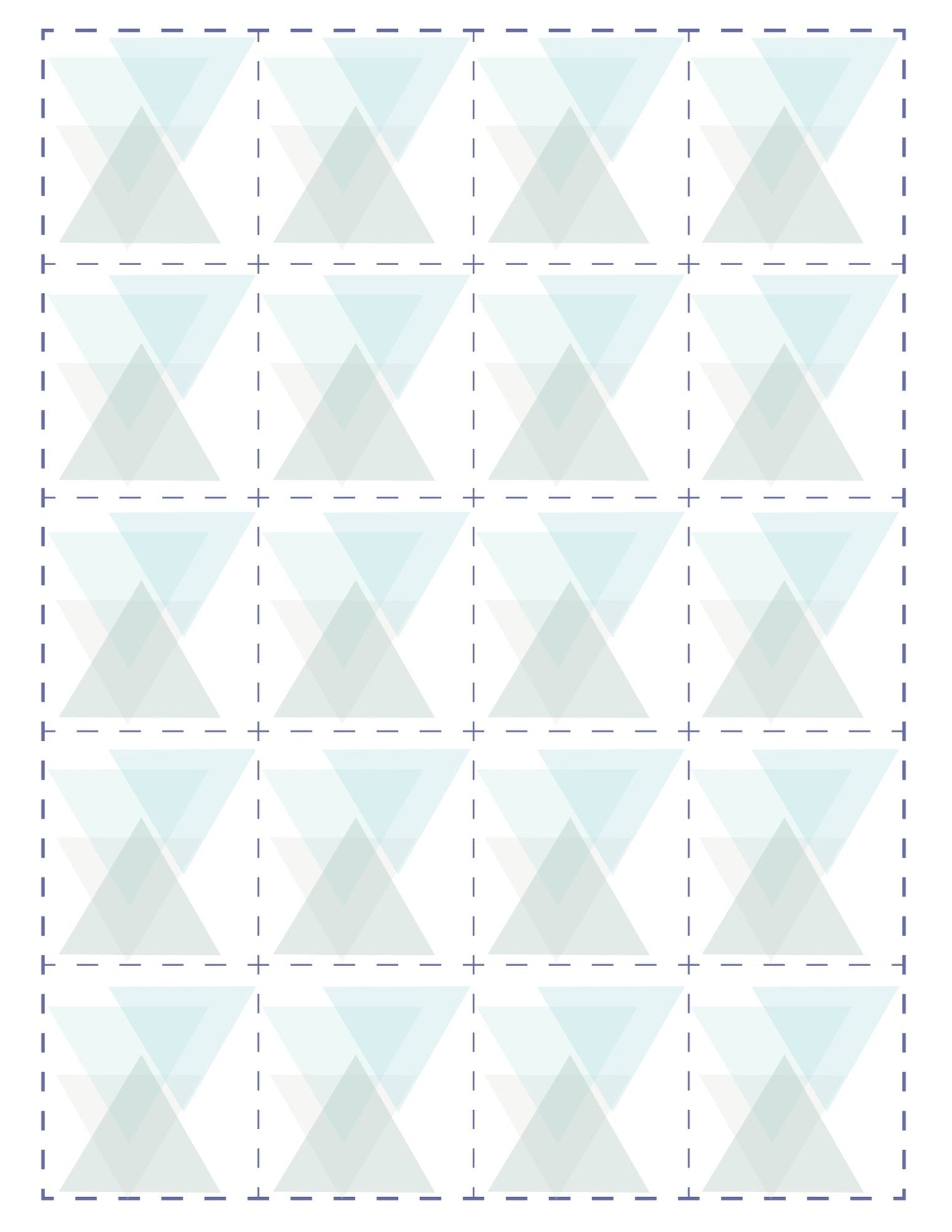 back of cards in blue