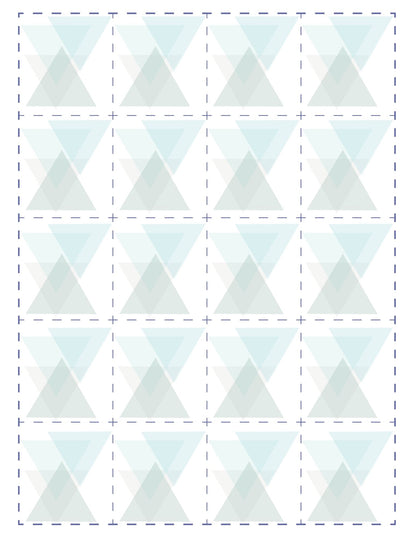 back of cards in blue