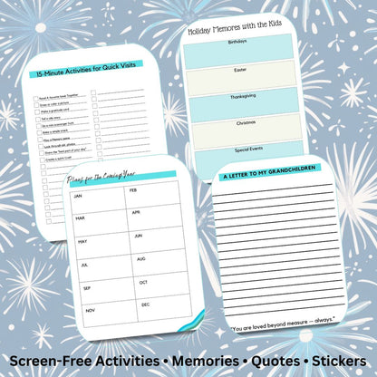 Grandma &amp; Me New Year Memory Planner