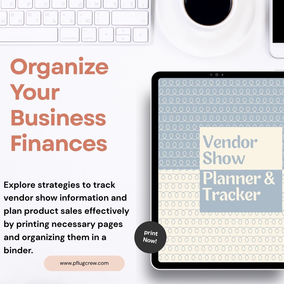 Vendor Show Planner and Tracker Binder