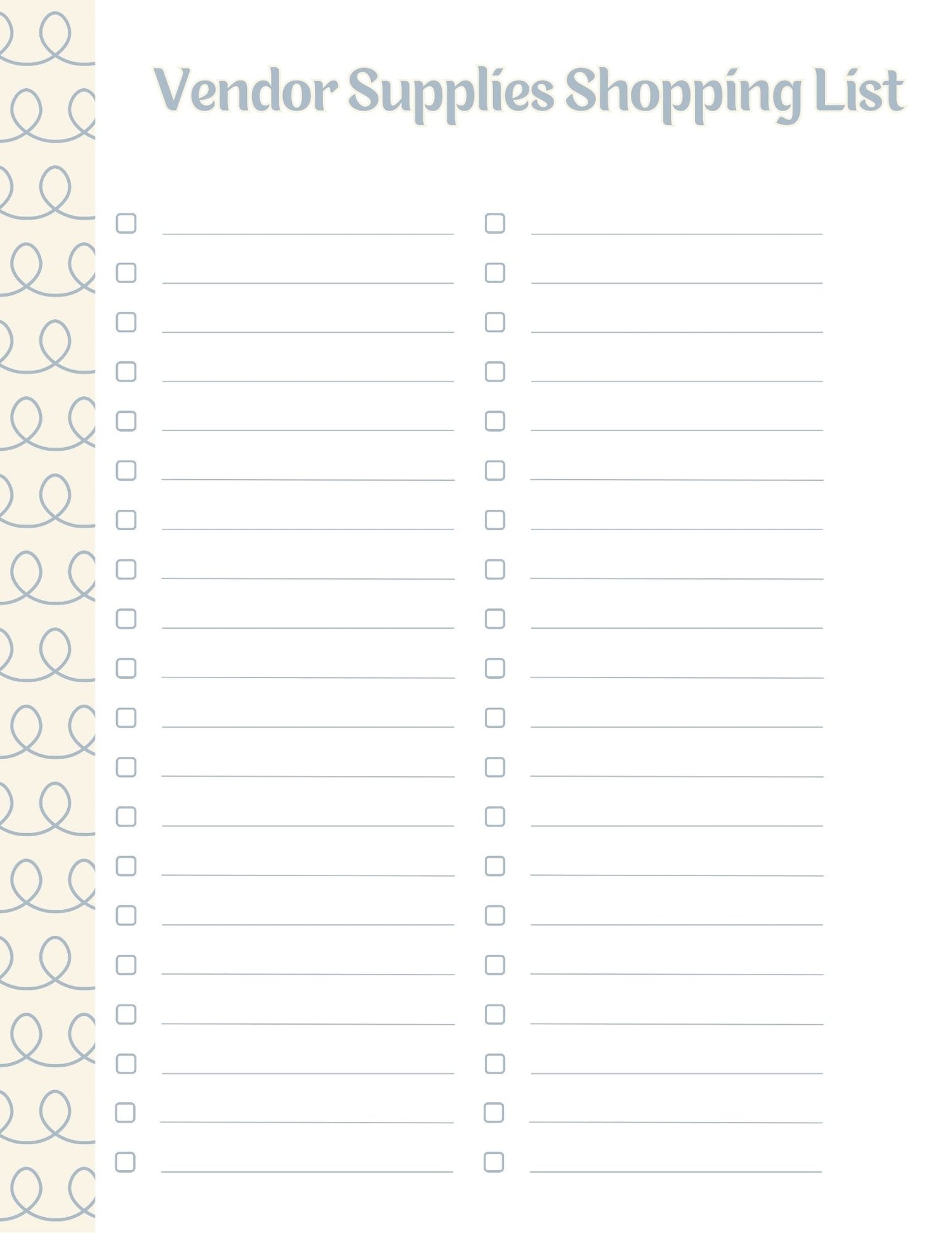 Vendor Show Planner and Tracker Binder