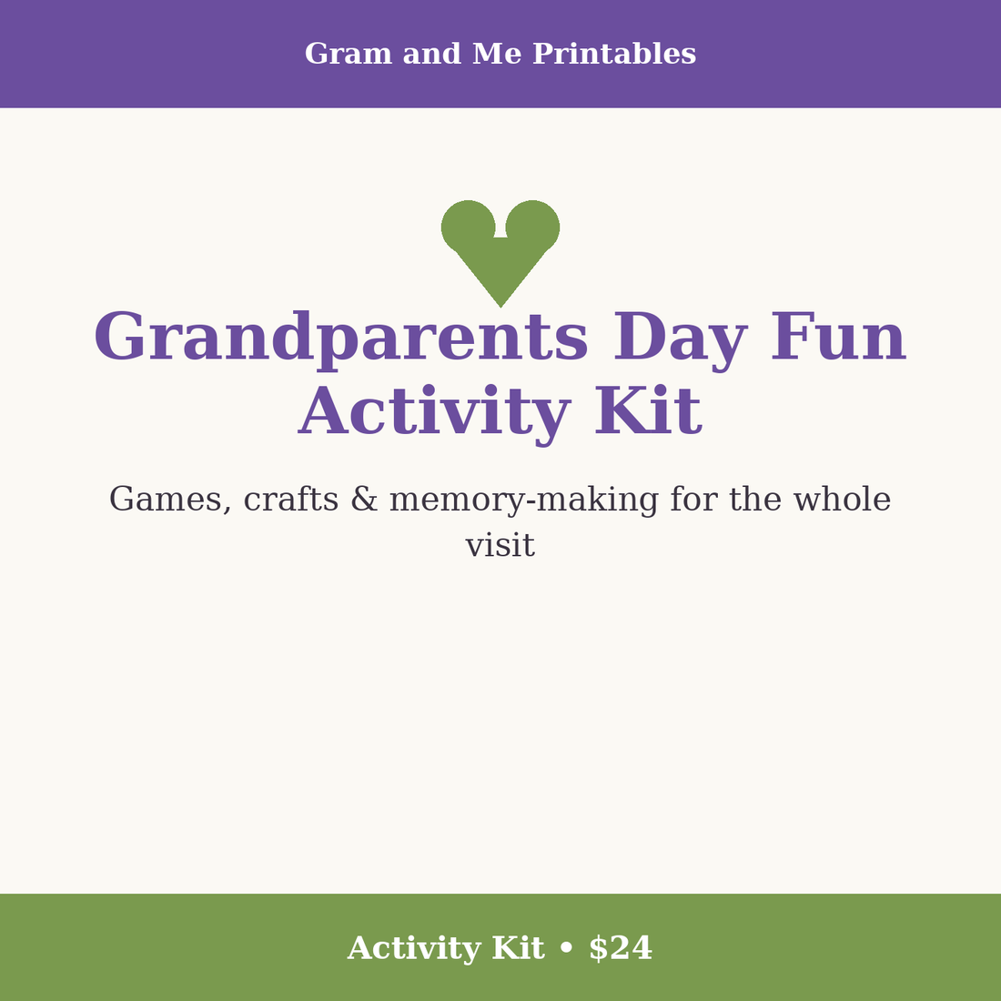 Grandparents Day Fun Activity Kit