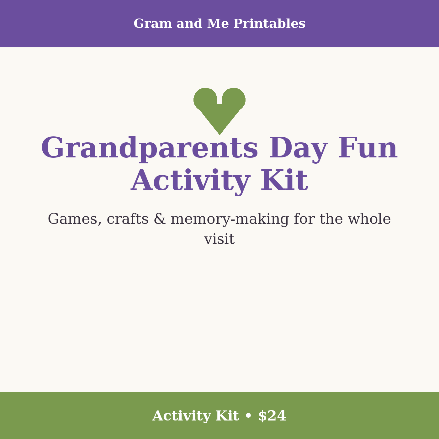 Grandparents Day Fun Activity Kit