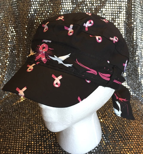 85 MPH Hats - Cancer ribbon black
